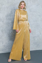 Load image into Gallery viewer, DARE TO DAZZLE PLISSE JUMPSUIT