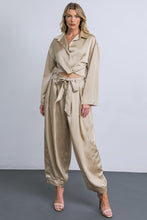 Load image into Gallery viewer, POWERFUL CHARM WOVEN SATIN PANTS