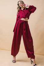 Load image into Gallery viewer, POWERFUL CHARM WOVEN SATIN PANTS
