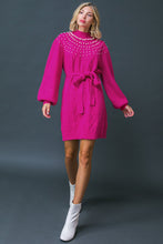 Load image into Gallery viewer, BRING THE VIBES SWEATER MINI DRESS