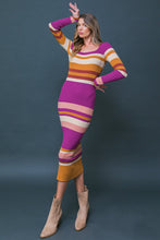 Load image into Gallery viewer, EVENING OF ELEGANCE SWEATER MIDI DRESS