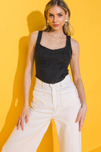 Load image into Gallery viewer, ALL AHEAD DENIM CROP TOP