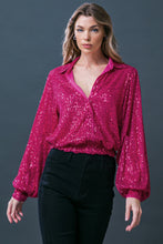Load image into Gallery viewer, FREEDOM CALLS SEQUIN TOP