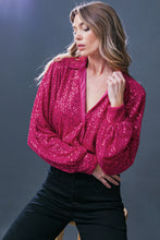 Load image into Gallery viewer, FREEDOM CALLS SEQUIN TOP