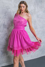 Load image into Gallery viewer, LE MILIE ROSE WOVEN MINI DRESS