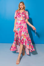 Load image into Gallery viewer, CAUSE TO CELEBRATE HI-LO SATIN MAXI DRESS