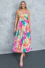 Load image into Gallery viewer, SEE THE CITY FLORAL WOVEN MIDI DRESS