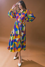 Load image into Gallery viewer, REMARKABLE FLAIR WOVEN MIDI DRESS