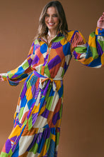 Load image into Gallery viewer, REMARKABLE FLAIR WOVEN MIDI DRESS