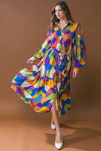 Load image into Gallery viewer, REMARKABLE FLAIR WOVEN MIDI DRESS
