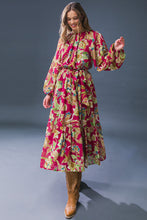 Load image into Gallery viewer, FLORALLY CHIC WOVEN MIDI DRESS