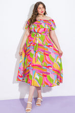 Load image into Gallery viewer, BLOSSOM BOULEVARD WOVEN MIDI DRESS