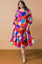 Load image into Gallery viewer, PULLING HEARTSTRINGS WOVEN MIDI DRESS