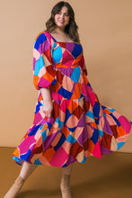 Load image into Gallery viewer, PULLING HEARTSTRINGS WOVEN MIDI DRESS