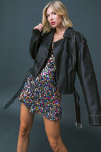 Load image into Gallery viewer, ON MY WAY UP FAUX MOTO JACKET