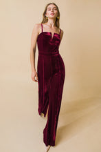 Load image into Gallery viewer, BLOW A KISS VELVET JUMPSUIT