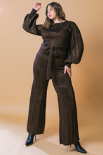 Load image into Gallery viewer, STUNNING STANCE METALLIC SWEATER TUNIN AND PANT SET