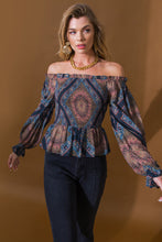 Load image into Gallery viewer, BOHO RAINBOW WOVEN TOP