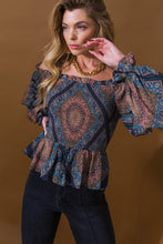 Load image into Gallery viewer, BOHO RAINBOW WOVEN TOP