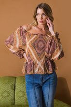 Load image into Gallery viewer, BOHO RAINBOW WOVEN TOP