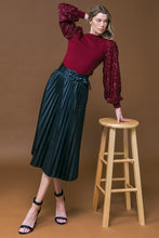 Load image into Gallery viewer, YOU FILL MY LIFE WITH LEATHER MIDI SKIRT