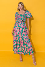 Load image into Gallery viewer, RUN TOWARDS LOVE POPLIN ANKLE DRESS