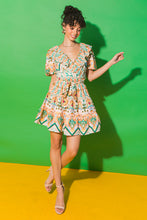 Load image into Gallery viewer, MOMENTS OF BLISS FLORAL WOVEN MINI DRESS