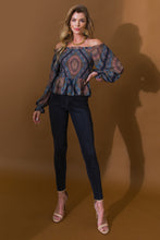 Load image into Gallery viewer, BOHO RAINBOW WOVEN TOP