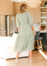 Load image into Gallery viewer, Flora Smocked Midi Dress