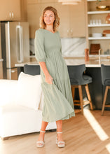 Load image into Gallery viewer, Flora Smocked Midi Dress