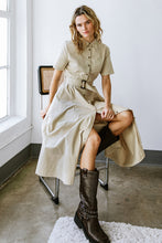 Load image into Gallery viewer, LUCKY ME WOVEN MIDI DRESS