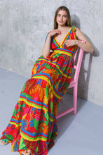 Load image into Gallery viewer, AMONG THE FLOWERS WOVEN MAXI DRESS