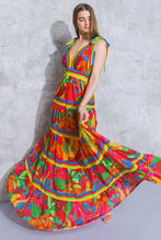 Load image into Gallery viewer, AMONG THE FLOWERS WOVEN MAXI DRESS