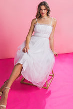 Load image into Gallery viewer, WON YOUR HEART TULLE MIDI DRESS