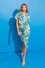 Load image into Gallery viewer, FARAH FRONT WOVEN MIDI DRESS