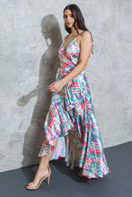 Load image into Gallery viewer, DOUBLE FANTASY SATIN MAXI DRESS