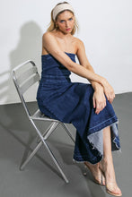 Load image into Gallery viewer, HERE GOES NOTHING DENIM MIDI DRESS