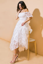 Load image into Gallery viewer, LOVE IN YOUR EYES WOVEN MIDI DRESS