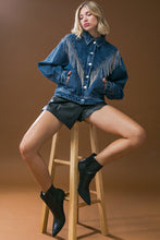 Load image into Gallery viewer, STUNNING EXCELLENCE WASHED DENIM JACKET