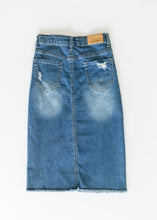 Load image into Gallery viewer, Hadley High Rise Denim Midi Skirt