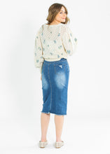 Load image into Gallery viewer, Hadley High Rise Denim Midi Skirt