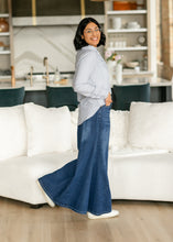 Load image into Gallery viewer, Jennifer A-Line Long Denim Skirt