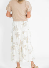 Load image into Gallery viewer, Jill Floral Stretch Waist Floral Tiered Maxi Skirt