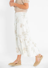 Load image into Gallery viewer, Jill Floral Stretch Waist Floral Tiered Maxi Skirt