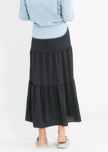 Load image into Gallery viewer, Jill Stretch Waist Tiered Maxi Skirt