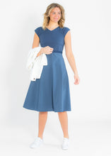 Load image into Gallery viewer, Kate Cap Sleeve Midi Dress