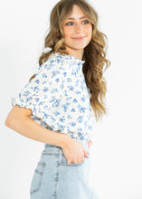 Load image into Gallery viewer, Laurel V-neck Floral Short Sleeve Top