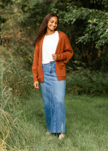 Load image into Gallery viewer, Lee A-Line Raw Hem Maxi Skirt