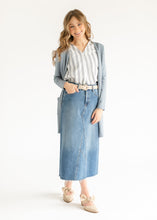 Load image into Gallery viewer, Madison Striped V-neck Short Sleeve Flowy Top