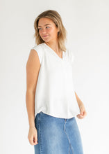 Load image into Gallery viewer, Madison V-neck Short Sleeve Flowy Top